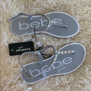 Bebe Girls bedazzled sandals